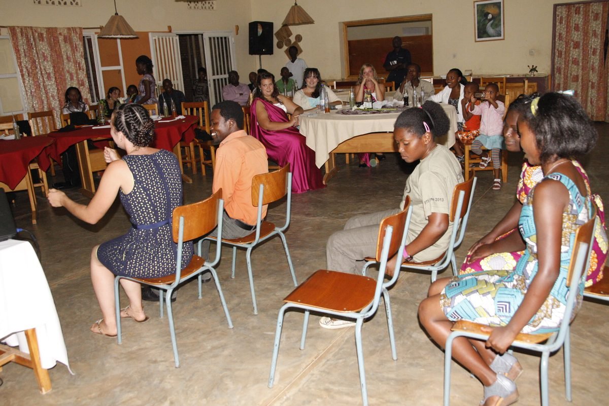 A community gathering, YWAM